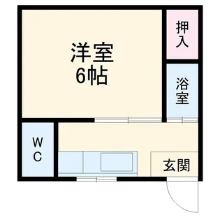 松山荘【8号室】の間取り