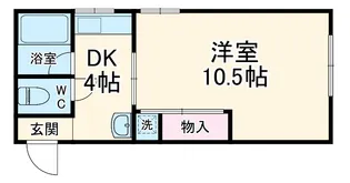 清光ハイツ【3階】の間取り