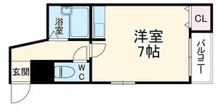 プチハイツ【402号室】の間取り
