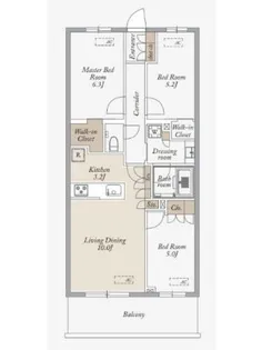 KDXレジデンス武蔵境Ⅱ【1階】の間取り