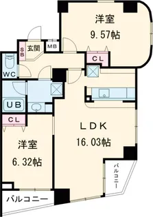 フイユ・ドール目白【6階】の間取り