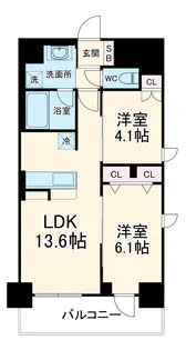 Cedar Noritake【2階】の間取り