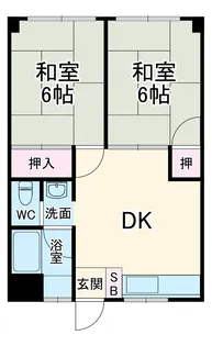 サンハイツ石川【3階】の間取り