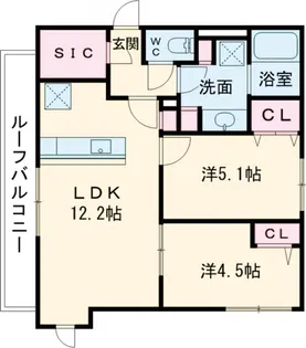 ラヴィエール滝野川【502号室】の間取り
