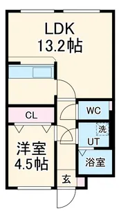 サンデンハイツ【6階】の間取り