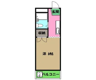 サンアベニュー二葉【206号室】の間取り