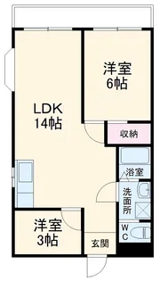 Sマンション上野【2階】の間取り