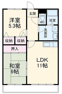 ヴェルデュール敷島Ⅱ【101号室】の間取り