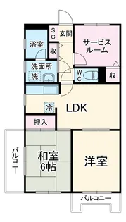 茅ヶ崎ダイカンプラザ【5階】の間取り