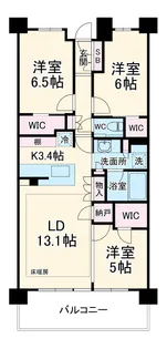 ザ・パークハウス鷺沼【5階】の間取り