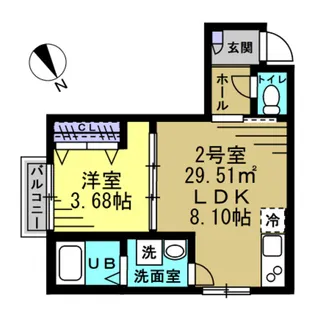 KH谷津【2階】の間取り