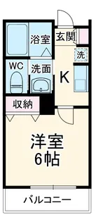 Mark Duo狭山Ⅳ【206号室】の間取り