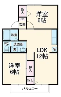 ネオハイム B【2階】の間取り