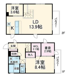 Celenest浄心【4階】の間取り