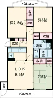 練馬関町第2社宅1号棟【1階】の間取り