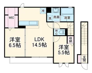 リヴィエール戸田公園【202号室】の間取り