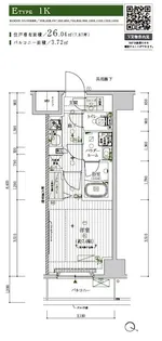 メインステージ北千住Ⅴ【6階】の間取り