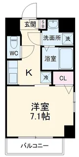 プランドール名駅【7階】の間取り