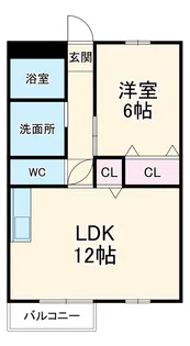 サンビレッジA【1階】の間取り