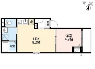 Leaf Moon(リーフムーン)【3階】の間取り