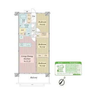 N−stage船堀【4階】の間取り
