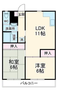関谷ハイツ【3階】の間取り