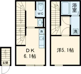 AMATERRACE江古田【203号室】の間取り