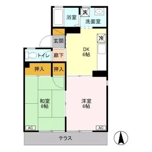 ラークヒルズ A【1階】の間取り