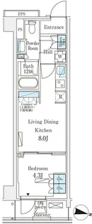 ロイヤルパークス赤羽サウス【3階】の間取り