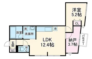SOUTHERN VILLAGE I【1階】の間取り