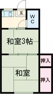 マルイチアパート【2階】の間取り