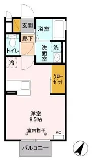 ディアコート・A【1階】の間取り