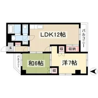 アーバンホームワン【5階】の間取り