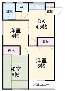コーポカトウ【2階】の間取り