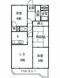 ザ・スローン【2階】の間取り