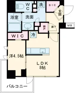 オーパスレジデンス中板橋【13階】の間取り