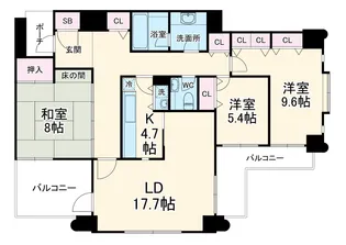 ハイランドコート錦【3階】の間取り