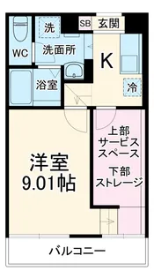 IXO上木崎【3階】の間取り