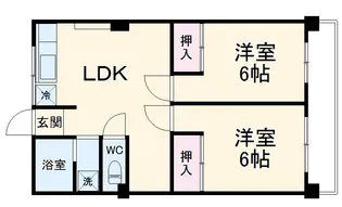 仙波長徳共同ハイツ【1階】の間取り