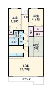 ユートピア小豆坂壱番館【403号室】の間取り