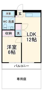 ベイヒルズ日吉【1階】の間取り