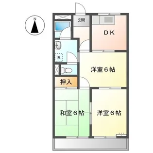 メゾンエクセルⅡ【1階】の間取り