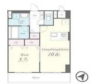 Oak Fleuret【6階】の間取り