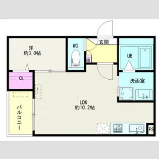 Jack chidoriⅠ【203号室】の間取り