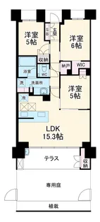 Brillia鷺沼【1階】の間取り