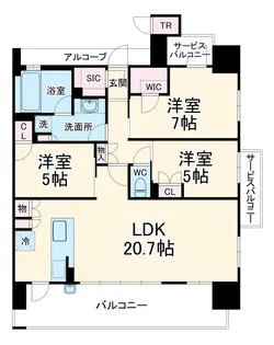 ローレルコート一宮本町【11階】の間取り