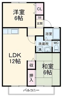 ファミール原宿C【2階】の間取り