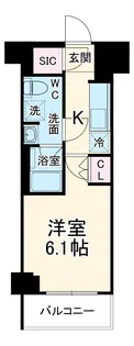 GENOVIA谷塚【5階】の間取り