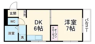 マンション第一青山【2階】の間取り