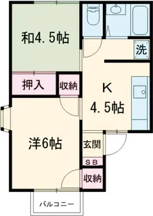 今仁コーポ【101号室】の間取り
